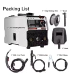 Máquina de soldadura MIG MMA 2 en 1, soldador inversor IGBT DC, alimentación automáti