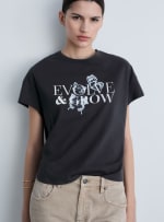 Camiseta algodón mensaje para mujer por 3.49€.