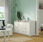 HAUGA Aparador Blanco 140x84cm por 159,00€