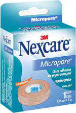 Nexcare 3M Cinta Microporosa 1.25cm x 5m Beige por $20 | Amazon