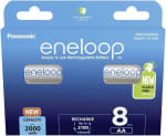 Panasonic eneloop Lot de 8 piles AA (2000 mAh) à 18,69€