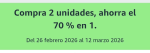 Segunda Unidad al -70% en Alimentación, Belleza y Salud en Amazon.