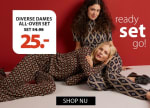 Diverse dames all-over sets voor €25 bij terStal