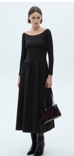 Vestido evasé combinado por 8.99€