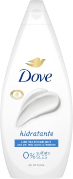 5 botes Dove Gel de Ducha Hidratante 720 ml por 12.77€ en Amazon