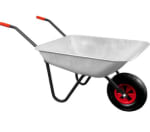 Brouette de jardin en acier galvanisé Aga avec roue gonflable, charge 110 kg à 43,80€