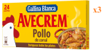 3 x AVECREM Pastillas de caldo de pollo 24 uds. 240 g. por 5.58€