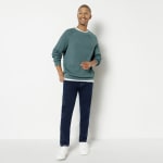 Pull Col Rond en Cote à 10€