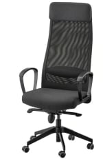 Ikea MARKUS Silla de trabajo gris y blanca por 94€