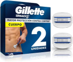 GILLETTE Mach3 Cuerpo (2 repuestos) por $81 en Amazon