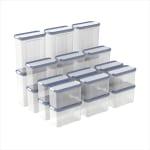 Rotho DOMINO juego de 24 botes de almacenamiento por 13,10€ en Amazon