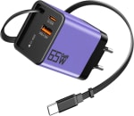 YSSTKFD Cargador USB C 65W GAN con cable retráctil por 16,24€ en Amazon