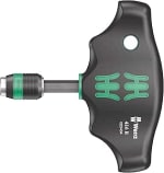 Wera 416 R T-Handle Bitholding Screwdriver Rapidaptor, 1/4" x 45 mm, 05023404001
