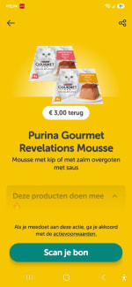 Purina ONE Hydralife gratis na cashback via Tikkie en de AH