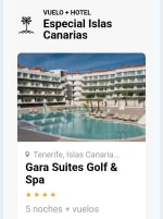 Tenerife 5 noches+Vuelos desde 310€.