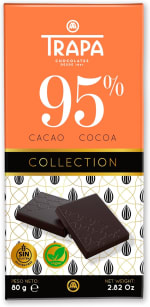 2 tabletas TRAPA COLLECTION Chocolate Negro 95% Cacao Tableta 80 g por 3.21€