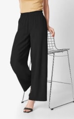 Esmara Pantalón ancho de mujer color negro por 5.49€