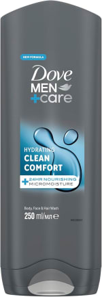 Dove Men+Care Hydrating Clean Comfort 250 ml hair, face & body wash for £0.95