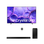 Samsung 50" Crystal U8000F 4K 2025 + HW-B450F 2.1 Ch Negro por $8,000 | Walmart