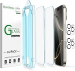 Paquete 2 + 2 Protectores Pantalla de Vidrio Templado para iPhone 16 Pro por 4,99€