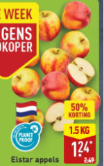 1.5 Kg Elstar appels voor €1,24 bij de Aldi