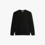 Sweat col rond uni - Noir à 15€