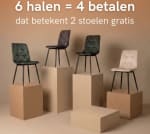 6 halen 4 betalen op stoel Puck bij Huus