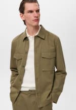 Mango Outlet Chaqueta Algodón Lyocell Bolsillos Khaki por 15,99€