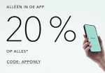 20% korting op alles via de app bij Douglas