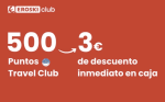 Travel Club 3€ descuento por cada 500 puntos