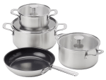KitchenAid Stainless Steel pannenset 7-delig voor €89,95 bij iBOOD