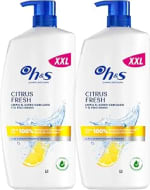H&S Citrus Fresh Champú Anticaspa 2x1000ml por 14,13€
