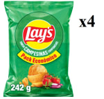 4 x LAY'S Campesinas Patatas fritas lisas de bolsa 242 g. por 6.02€