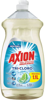 Axion Lavatrastes Líquido Tricloro 1.1 L por $38 en Amazon