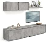 duehome Conjunto Arlet mueble de TV 200 cm por 139,99€ en Amazon
