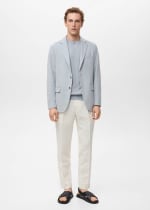 Americana Verner slim fit algodón por 19,99€ en Mango Outlet