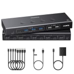 UGREEN HDMI KVM Switch 4-in-1 4K@60Hz voor €71,99 bij Amazon