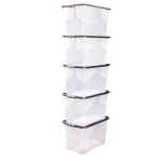 5x Strata Curve 65L Stackable Storage Boxes w/Lids – £18 C&C