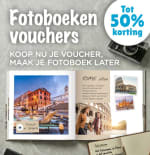 Tot 50% korting op fotoboeken vouchers bij Smartphoto