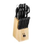 15 piezas Set Cuchillos Acero Inoxidable + Tacoma Madera RENBERG Tenesse por 9.99€