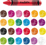 CARIOCA 24 Ceras de Colores Tradicionales, Pintura Escolar por 1.96€
