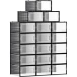 Set van 18 stapelbare schoenendozen met deksel voor €29,99 bij Joybuy