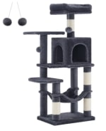 Feandrea Árbol Gatos, Altura 112 cm, Torre de Gatos, 4 Postes Rascador por 28.80€
