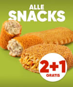 2+1 gratis op snacks bij Kwalitaria