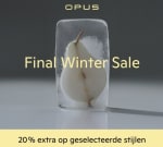 20% extra korting op geselecteerde sale-artikelen bij OPUS bij besteding vanaf €50