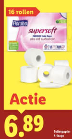 Floralys toiletpapier 12 rollen voor €6,89 bij de Lidl