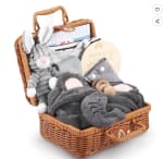 Coffret cadeau personnalisé pour nouveau-né 9 pièces avec doudou à 28,49€