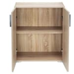 Armario Multiusos con Doble Puerta y 2 Estantes Madera MDF 77 x 31 x 60cm Roble 54.9€