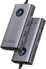 ORICO Docking Station, 6 EN 1 Hub USB C con HDMI 4K@30Hz + PD100W + 3 Puertos USB