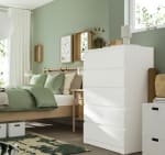 Commode 6 tiroirs, 80x123 cm à 159€